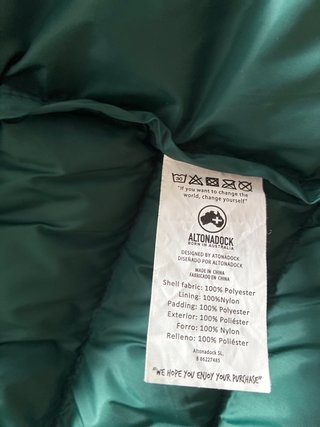 Chaqueta plumífero Altonadock Thermolite. Perfecto
