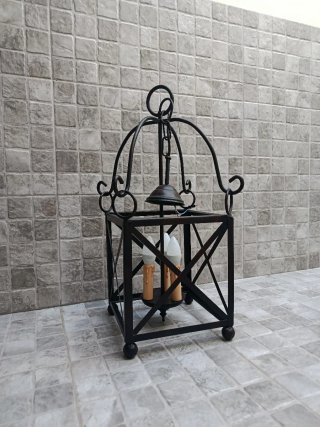 Farol de hierro forjado
