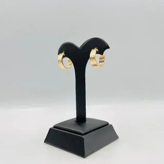 Pendientes Aro Greca Oro 18K