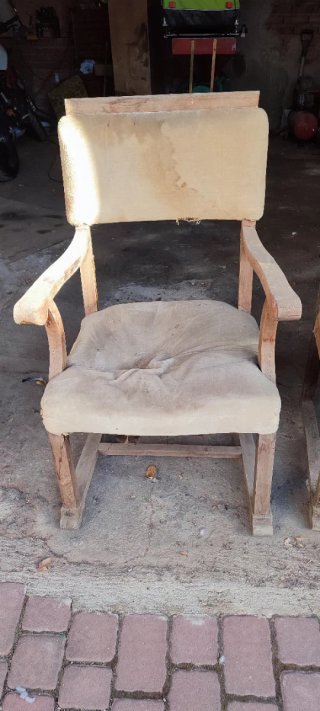 Juego de 2 Sillas Antiguas de Madera