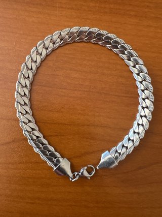 Pulsera eslabones plateada