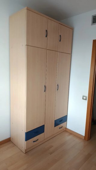 Cama doble nido con armario modular a juego