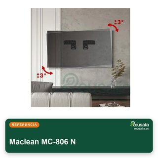 Maclean MC-806 soporte TV pared ultrafino