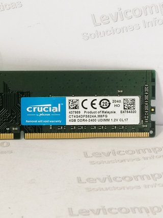 Memoria RAM Crucial 4GB DDR4-2400 UDIMM