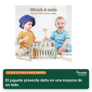- DINORUN juguete madera xilófono educativo