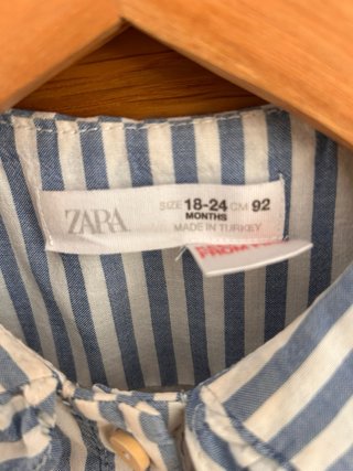 Vestido Zara rayas 18/24 meses