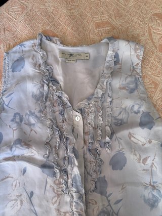 Camisa de seda BLUSAUTA floral talla 44