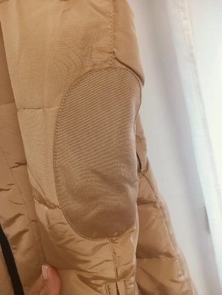 Chaquetón marrón clarito Zara Basic