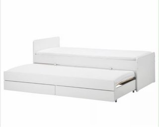 Cama nido blanca Ikea con colchones