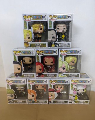 Funko Pop One Piece Sanji, Crocodile, Shanks, ecc.