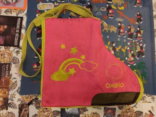 Patines en línea rosas niña talla 34-36 + funda