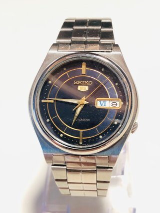 Reloj Seiko 5 Automático Vintage Azul/Oro 1997
