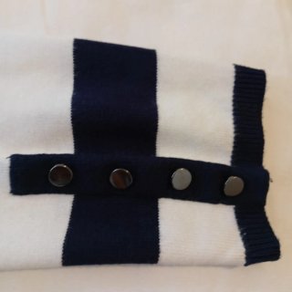 Jersey de rayas azul y blanco