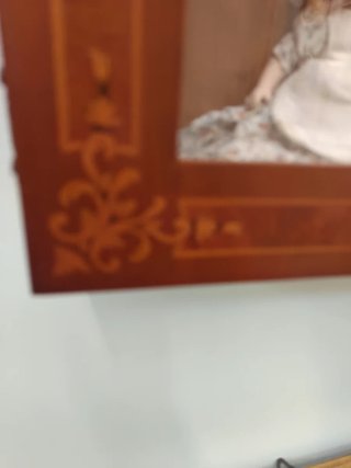 Vetrina in legno Radica intarsiato