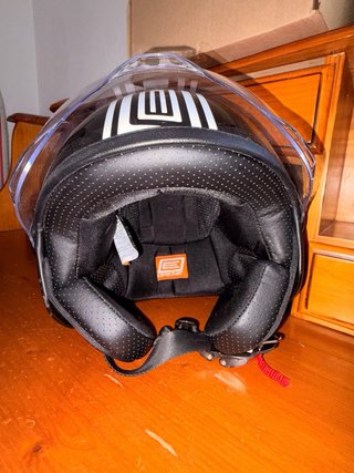 Casco Moto Jet Origine Neon Negro