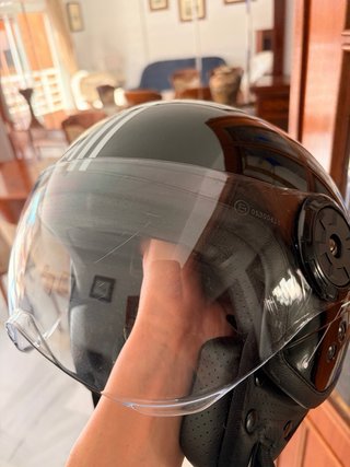 Casco Moto Jet Origine Neon Negro