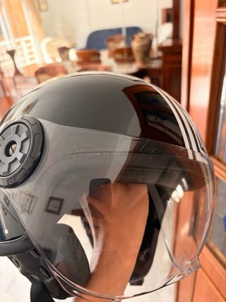 Casco Moto Jet Origine Neon Negro