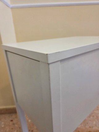 Mesita de noche Ikea Nordli blanca