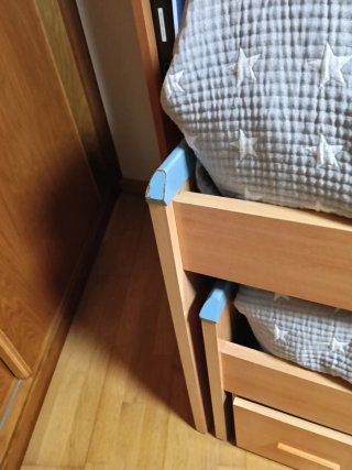 Cama nido con cajones de madera