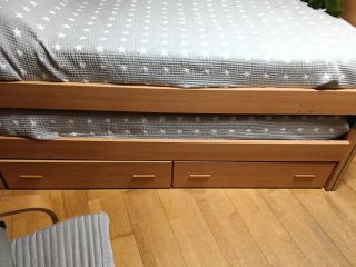 Cama nido con cajones de madera