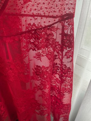 Camisón lencero rojo