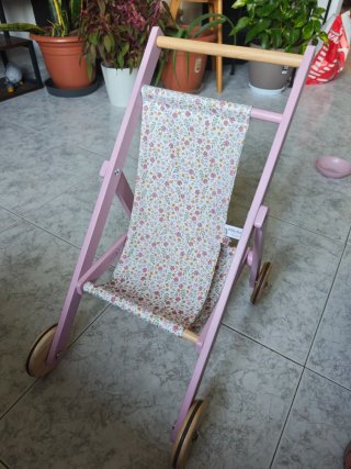 Carrito de muñecas de madera Little Dutch
