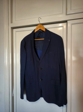 Americana Massimo Dutti azul