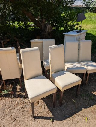 Juego de 8 sillas de comedor