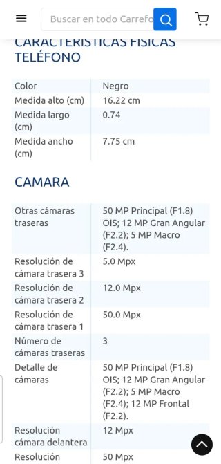 Samsung Galaxy A56 256GB negro