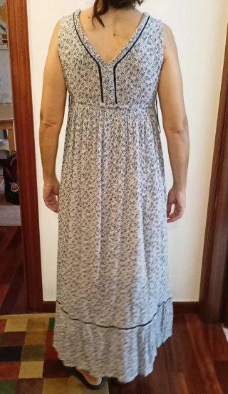 Vestido largo estampado
