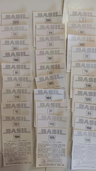 Cromos de Basil, el ratón valiente