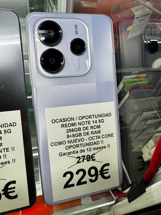 Redmi Note 14 5G 256GB Violeta - COMO NUEVO