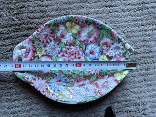 Plato Decorativo Vintage Pez Flores