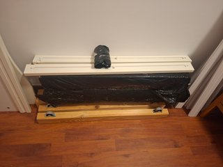 Sofá cama plegable, 3 cajones y 2 colchones HEMNES