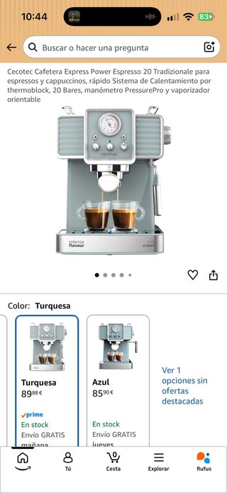 Cafetera Cecotec Express Power Espresso 20