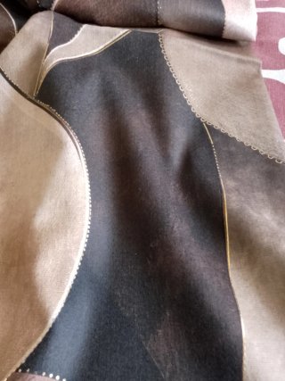 Sciarpa con motivo a foglie