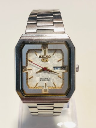 Reloj Seiko 5 TV Screen Blanco 1983 2906