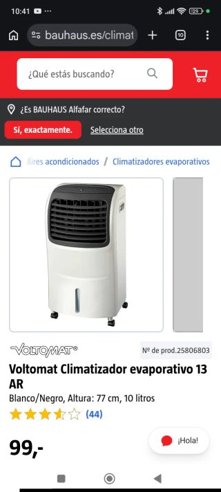 Climatizador Voltomatt Blanco y Negro