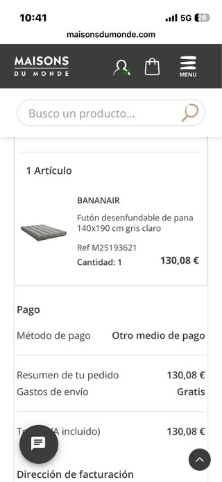 Futón Maisons du Monde Gris