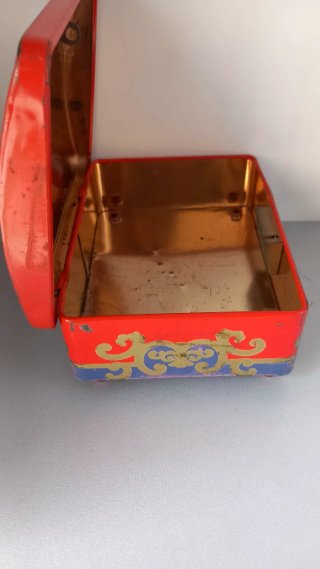 Scatola Latta Alemana Vintage Salvadanaio