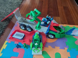 Set PJ Masks: Camión, 2 Vehículos y 2 Muñecos