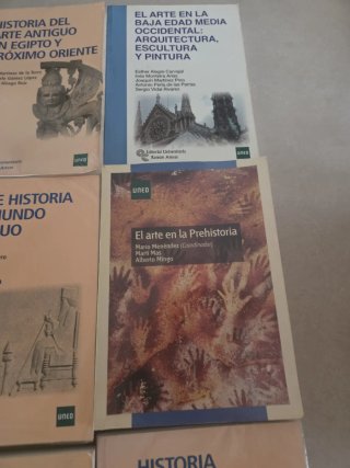 Conjunto libros UNED historia del arte