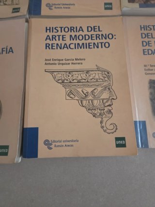 Conjunto libros UNED historia del arte