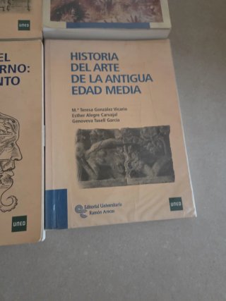 Conjunto libros UNED historia del arte