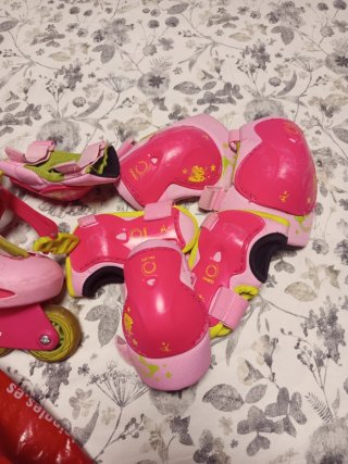 Patines en línea Oxelo rosas talla 30-32. Regalo