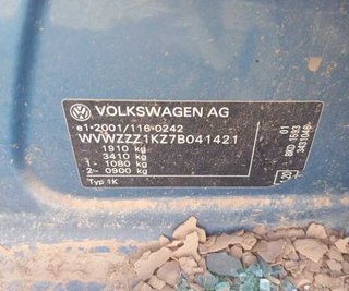 434838 paragolpes volkswagen golf v berlina (1k1)