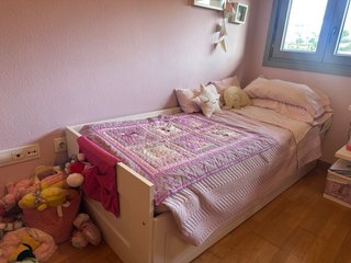 Cama nido blanca Ikea con cajones