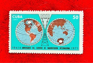 Bonitos sellos Radio Habana Cuba 1971