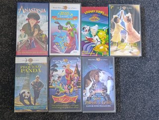 Lote de 45 Cintas VHS Disney, Warner Bros y otros