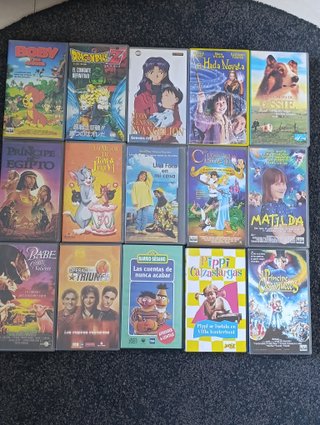 Lote de 45 Cintas VHS Disney, Warner Bros y otros